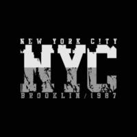 New York Urban City T-Shirt und Bekleidungsdesign vektor