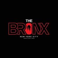 Bronx-Illustrationstypografie. perfekt für T-Shirt-Design vektor