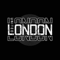 londoner illustrationstypografie. perfekt für T-Shirt-Design vektor