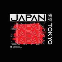 tokyo japan illustration typografi. perfekt för t skjorta design vektor