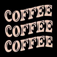 kaffee-t-shirt-design, kaffee-motivationszitat, kaffeebeschriftung, kaffeetassenvektor, illustration vektor