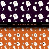 Halloween-Musterkollektion mit flachem Design vektor