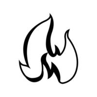 buchstabe m logo symbol illustration. buchstabe m bildet eine feuersymbolillustration. einfaches Design editierbar vektor