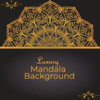 Luxus-Mandala-Hintergrund-Entwurfsschablone vektor