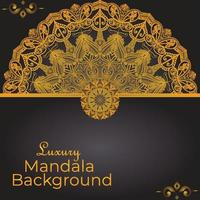 Luxus-Mandala-Hintergrund-Entwurfsschablone vektor