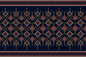 ikat etnisk sömlös mönster Hem dekoration design. aztec tyg matta boho mandalas textil- dekorera tapet. stam- inföding motiv traditionell broderi vektor illustrerade bakgrund