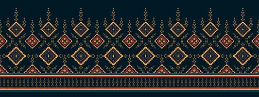 ikat etnisk sömlös mönster Hem dekoration design. aztec tyg matta boho mandalas textil- dekorera tapet. stam- inföding motiv traditionell broderi vektor illustrerade bakgrund