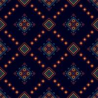 ikat ethnisches nahtloses muster-hauptdekorationsdesign. aztekischer stoffteppich boho mandalas textil schmücken tapeten. Stammes-natives Motiv traditioneller Stickereivektor illustrierter Hintergrund vektor