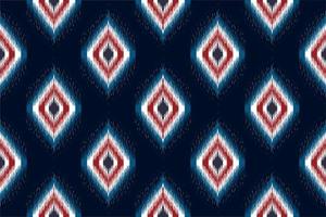 ikat ethnisches nahtloses muster-hauptdekorationsdesign. aztekischer stoffteppich boho mandalas textil schmücken tapeten. Stammes-natives Motiv traditioneller Stickereivektor illustrierter Hintergrund vektor