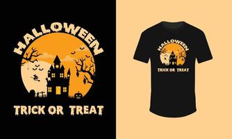 Happy Halloween T-Shirt Design vektor