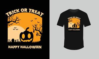 Happy Halloween T-Shirt Design vektor