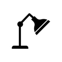 skrivbord lampa ikon vektor design mallar