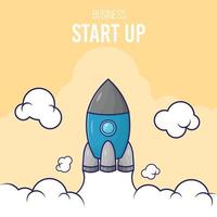 Start-up-Business-Hintergrund-Design-Konzept vektor