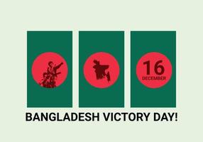 Nationaler Tag des Sieges in Bangladesch vektor