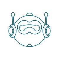 Roboter-Symbol-Vektor-Illustration vektor