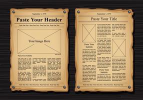 Old Newspaper Vector Templates