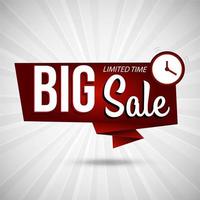 "Big Sale" Banner Hintergrund vektor