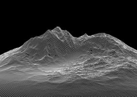 abstrakte Drahtgitterlandschaft vektor
