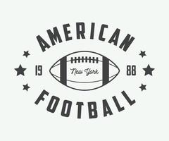 Vintage-Rugby- und American-Football-Etiketten, Embleme und Logos. Vektor-Illustration vektor