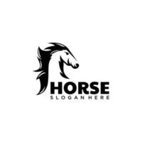 Pferde-Logo. Pferdesilhouette grafische Illustration vektor