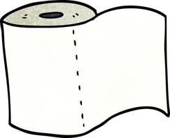 Cartoon-Doodle-Toilettenpapierrolle vektor