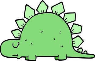 Cartoon-Doodle prähistorischer Dinosaurier vektor