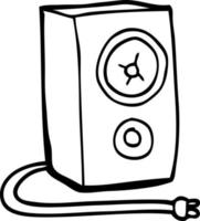 Strichzeichnung Cartoon eines Sprechers vektor