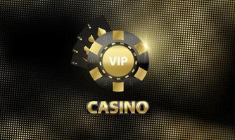 kasinobanner med guld- och svart roulettehjul vektor