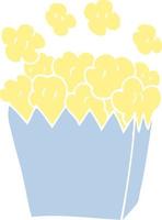 Cartoon-Doodle-Popcorn vektor