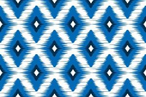 Stoff-Ikat-Musterkunst. geometrisches ethnisches nahtloses muster traditionell. amerikanischer, mexikanischer Stil. vektor