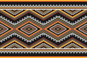 Teppich im mexikanischen Stil. ethnisches ikat-nahtloses muster im stammes-. Aztekischer geometrischer Ornamentdruck. vektor