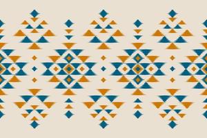 abstrakte ethnische Ikat-Kunst. nahtloses Muster im Stammes-. Aztekischer geometrischer Ornamentdruck.