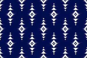 etnisk ikat sömlös mönster i stam. amerikansk, mexikansk stil. aztec geometrisk prydnad skriva ut. vektor