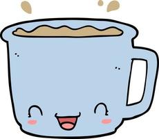 Cartoon-Tasse Kaffee vektor