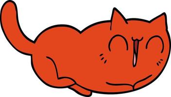 glückliche Cartoon-Katze vektor