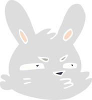 tecknad doodle lynnig kanin vektor