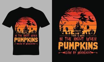 glückliches Halloween-Zitat-Typografie-T-Shirt-Design vektor