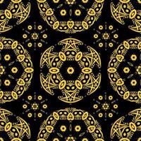 nahtloses Muster mit abstrakter Verzierung. rundes Mandala.