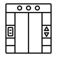 Symbol für die Aufzugslinie vektor