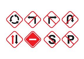 Free vector road signs