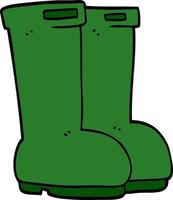 Cartoon-Doodle-Gummistiefel vektor