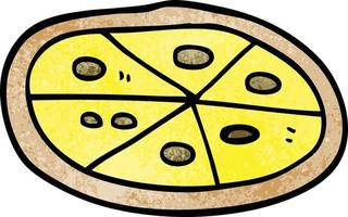 Cartoon-Doodle-Pizza vektor