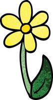 Cartoon-Doodle Frühlingsblume vektor