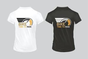 Fahrradfahrer-T-Shirt-Design vektor