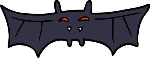 Cartoon-Doodle-Vampirfledermaus vektor