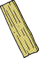 Cartoon-Doodle Planke aus Holz vektor