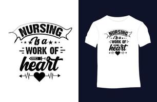 Krankenschwester sagen und zitieren Vektor-T-Shirt-Design. vektor
