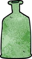 Cartoon-Doodle grüne Flasche vektor