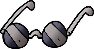 tecknade doodle solglasögon vektor