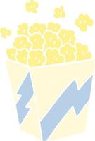 Cartoon-Doodle-Popcorn vektor